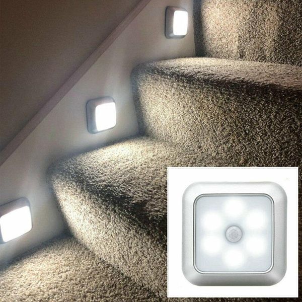 

new smart motion sensor detection night light motion sensor home wall closet cabinet stair wireless night light dropshipping