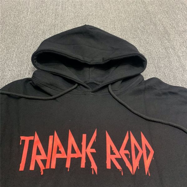 

new 2021 20ss hiphop oversized kanye west graffiti trippie redd lifes a trip album hoodies men women pullover hooded c01m xs5x, Black
