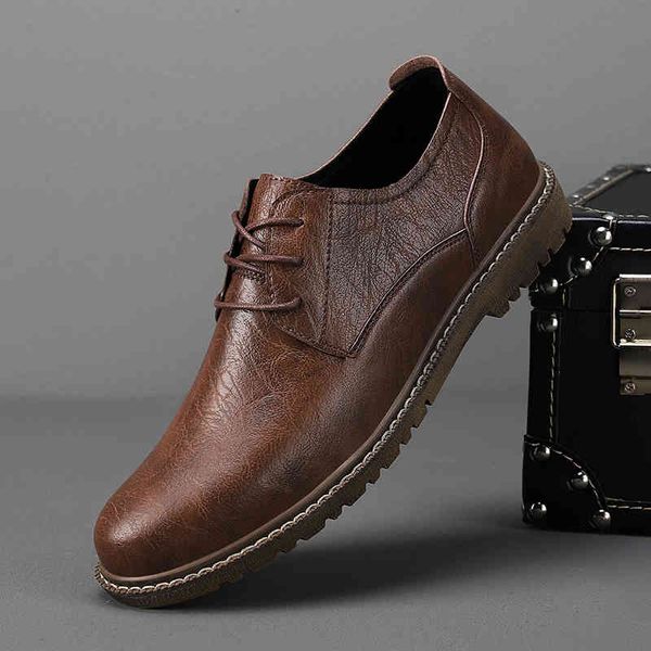 

dress shoes sapatos de couro com cadarÃ§o masculinos, calÃ§ado casual confortÃ¡vel estilo escritÃ³rio para primavera e outono parv, Black