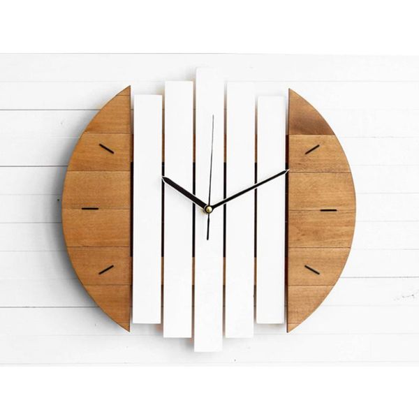 

wall clocks slient xylophone wooden clock modern design vintage rustic shabby quiet art watch home decoration