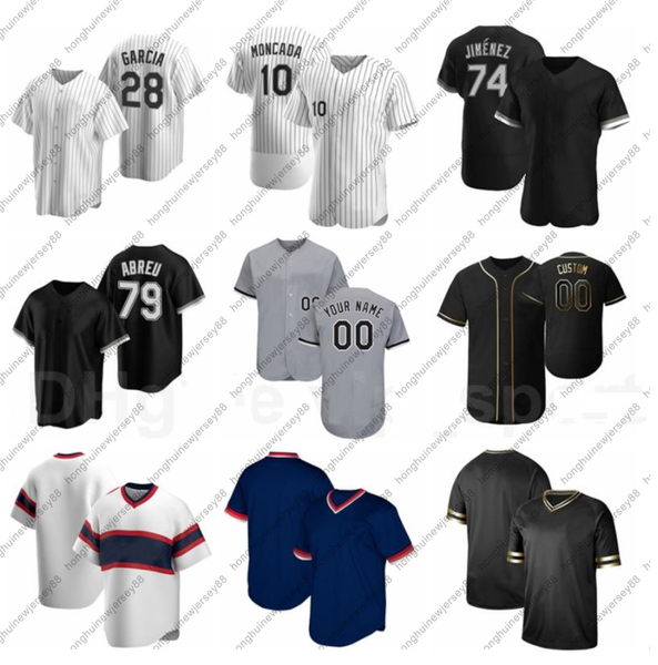 

new baseball men women youth 28 leury garcia jersey 79 jose abreu 10 yoan moncada tim anderson reynaldo lopez team white black blue, Blue;black