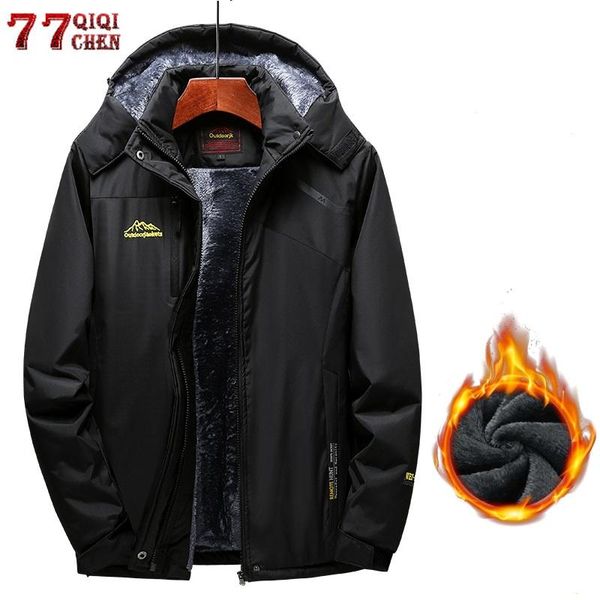 

women's jackets winter snow jacket women thermal parka coat casual thick velvet warm hooded waterproof windproof fleece coats female 4x, Black;brown