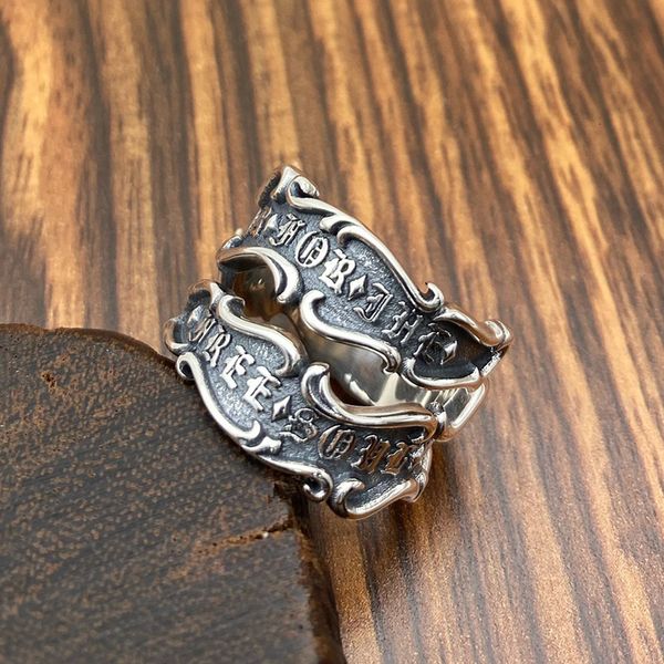 

ring personality s925 silver soul equipment men's ribbon opening thai roman