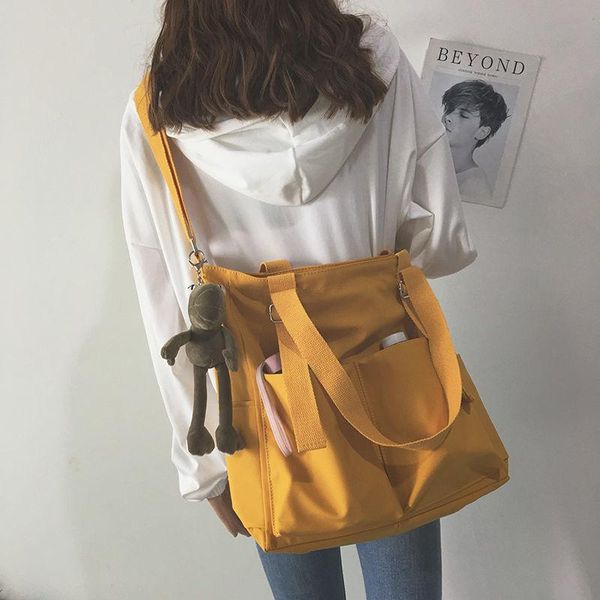 

storage bags waterproof oxford large capacity canvas girl shoulder hand bucket bag basket female crossbody for women casual tote purses