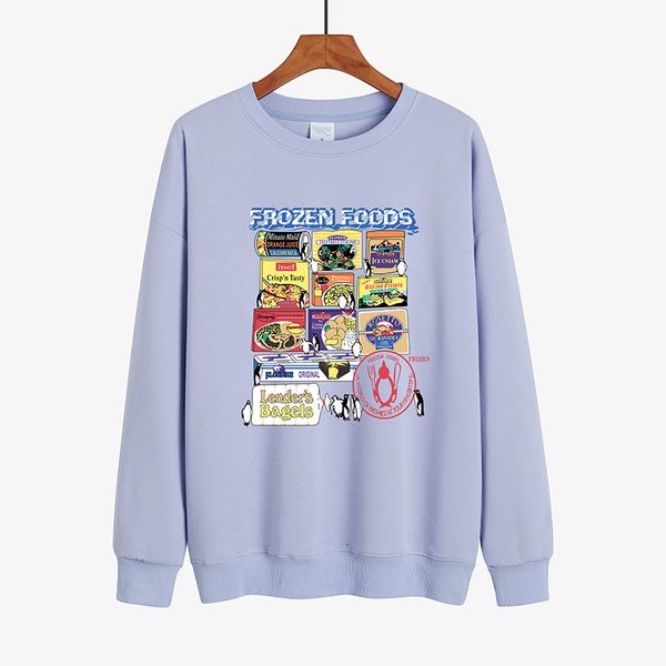 

2021 vintage cartoon pattern brand quality cotton oversized sweatshirt women bl girls pullovers autumn new solid plus size elh1, Black