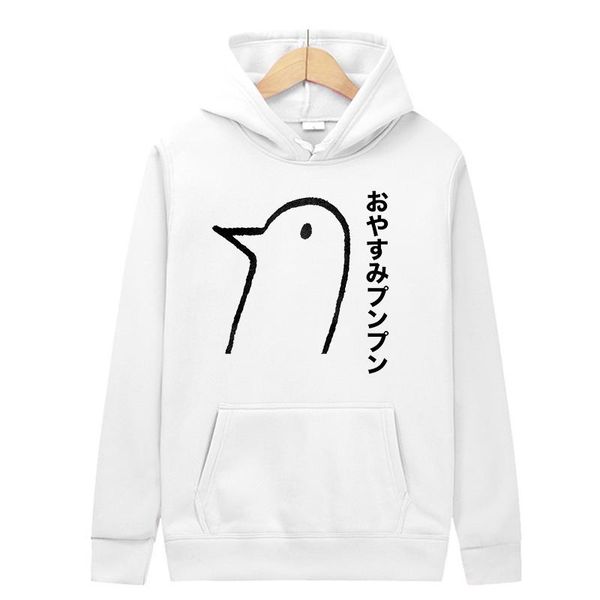 

men's hoodies & sweatshirts autumn winter hoodie oyasumi punpun men women cartoon pullover harajuku streetwear fashion oversized boy gi, Black