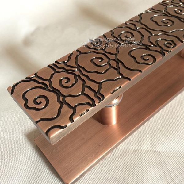 

handles & pulls chinese antique wooden door handle toughened glass bronze sliding