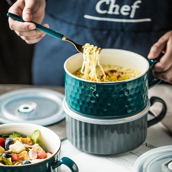 

noodle ceramic bowl kitchen soup porcelain dinner dessert ramen mixing fruit bowl eco friendly vaisselle tableware df50w
