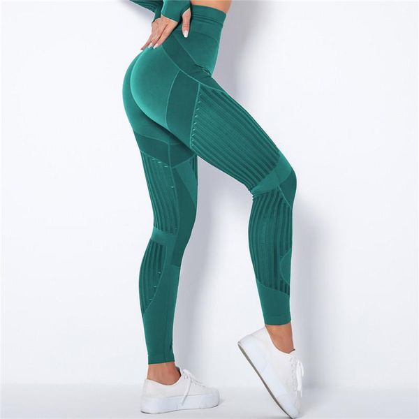 

yoga outfit hollow out leggings high waist fitness sports pants women training tights push up gym