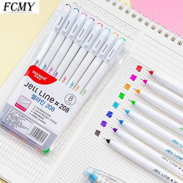 

gel pens 8/10 colors colored ink ballpoint pen for school student office signing writing stationery gifts supplies
