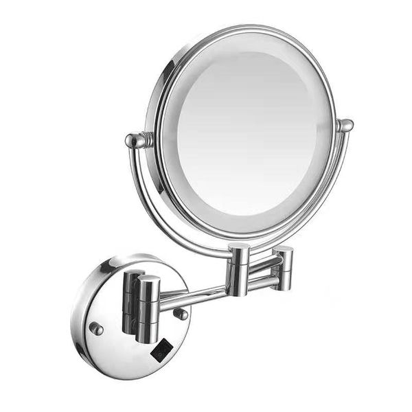 

foldable makeup mirror bathroom vanity lights retractables led high-end makeups mirrors 360Â° rotation angle, y retractable hd