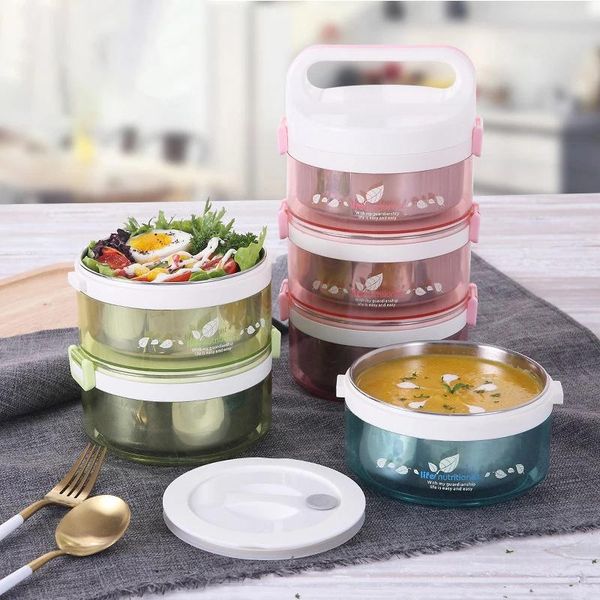 

dinnerware sets gesew portable lunch box thermal insulation bento for kids eco-friendly leakproof container students picnic office