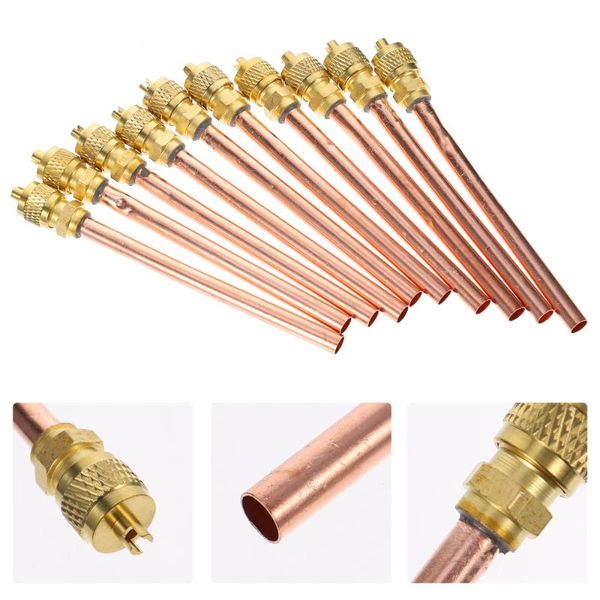 

bike pumps 10pcs brass access air conditioner service charge needle tube