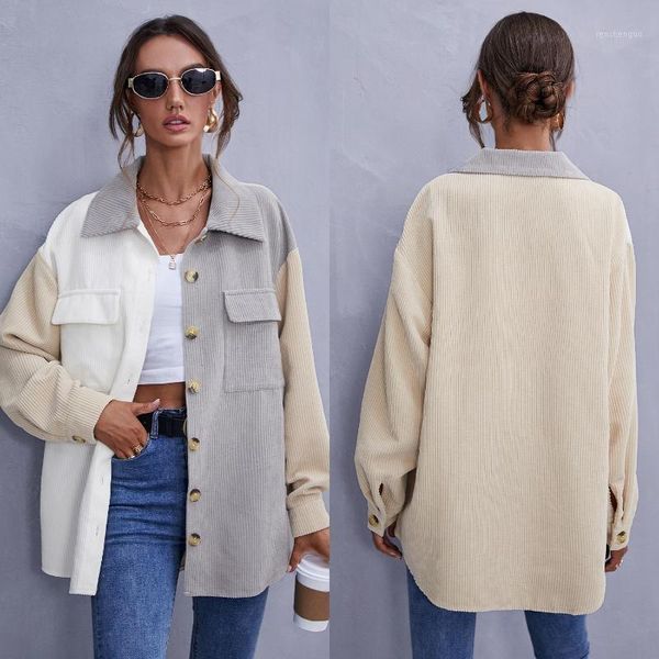 

women's wool & blends jacket coat down female 2021 casual solid patchwork autumn winter outwear coats for women, Black