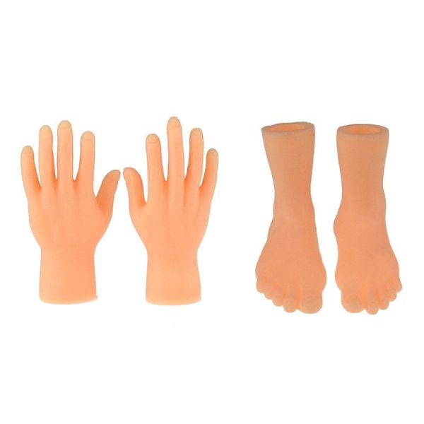 

party masks 1 pair soft mini finger feet puppets tiny left right hand costume p31b