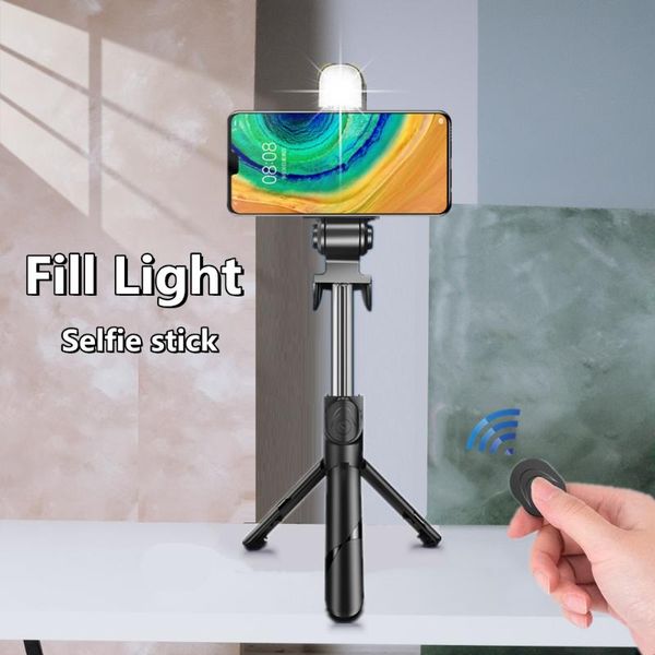 

tripods cool dier extendable foldable monopod tripod with led light bluetooth shutter remote for phone selfie stick