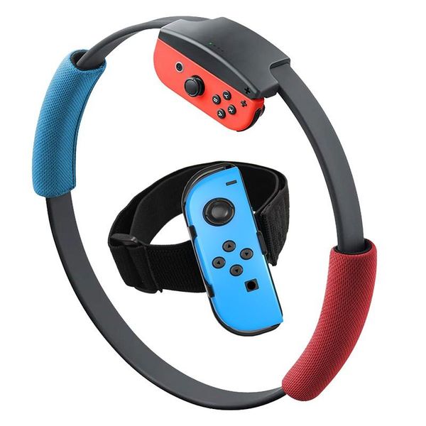 

game controllers & joysticks adjustable elastic leg strap sport band 60cm ring-con grips for switch joy-con ring fit adventure