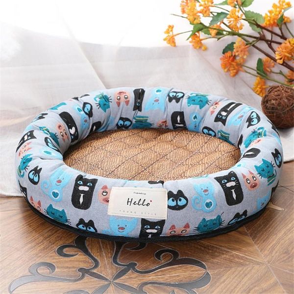 

kennels & pens round dog bed summer comfort camas para perro soft pet for dogs washable house cat cave breathable small