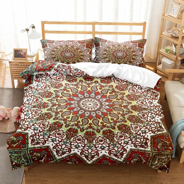 

bedding sets wholesale soft comfortable king  size bohemia home textile duvet cover set dekbedovertrek bedroom bed boho