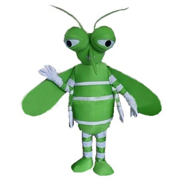 Halloween verde mosquito mascote traje top qualidade cartoon anime tema caráter adulto tamanho Natal carnaval festa de aniversário fantasia vestido