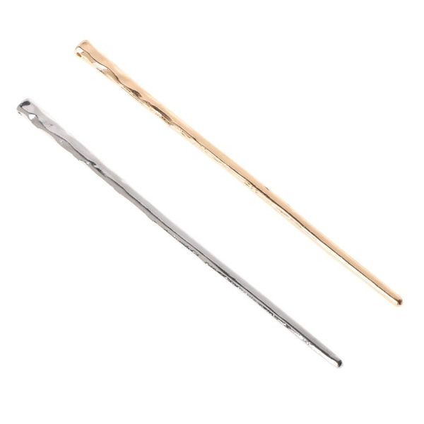 

hair clips & barrettes simple hairpin fashion chinese style women stick alloy wedding accessories jy05 21 drop, Golden;silver