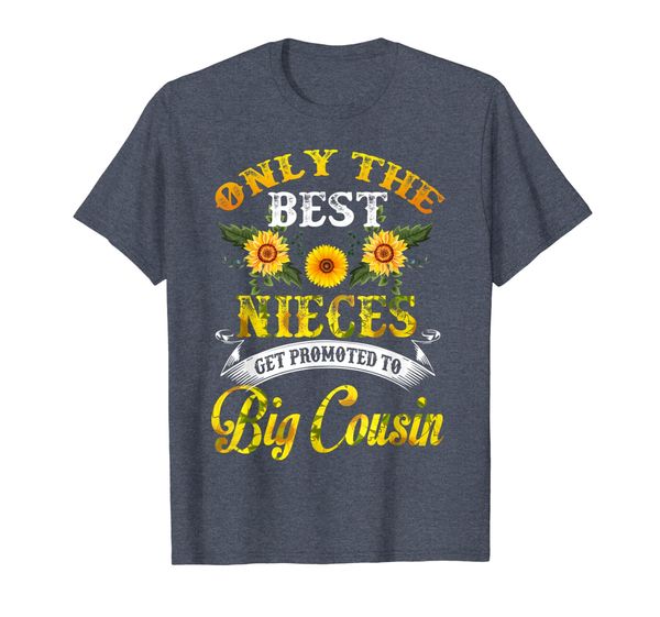 

sunflower-the nieces get promoted to big cousin 2020 t-shirt, White;black