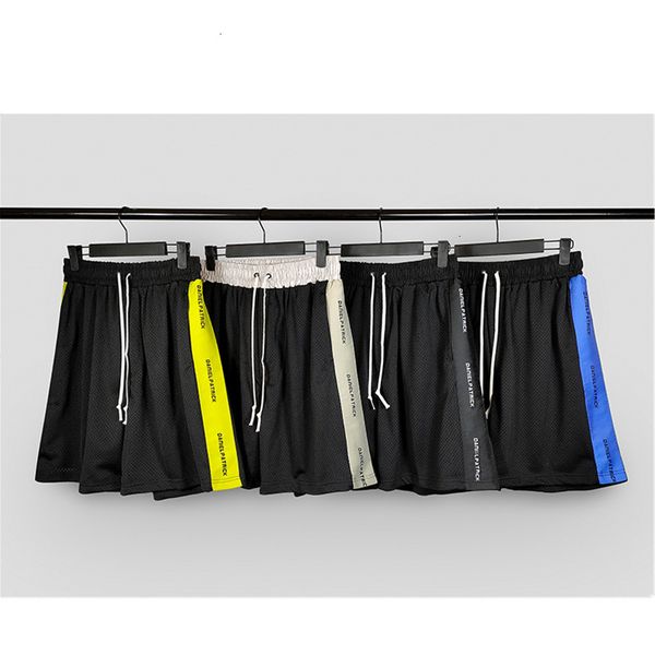 

2021 new summer mesh stitching string beach drawstring men women shorts daniel patrick breechcloth x89m, White;black