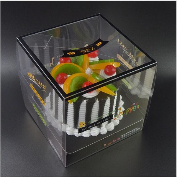 

gift wrap 100pcs transparent birthday decoration diy handmade cake package boxes black paper bottom baby show supplies
