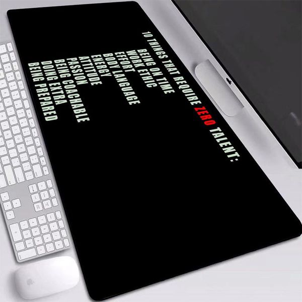 

mouse pads & wrist rests mrg big black pad simple text high-end rubber precision hemming mats xxl game gamer computer mice mat provide comfo