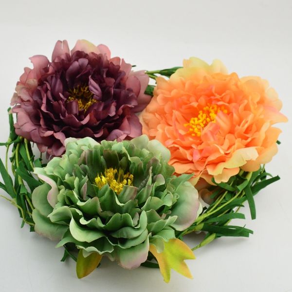 

rayon flowers, wedding accessories, craft gifts, crown, scrapbook, peony, 2 pieces