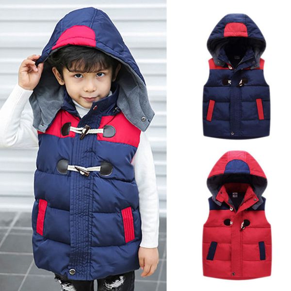 

gilet d'hiver enfants, chaud capuche en coton, garons et filles de 2 12 ans, vtements d'extrieur pour enfants, Blue;gray