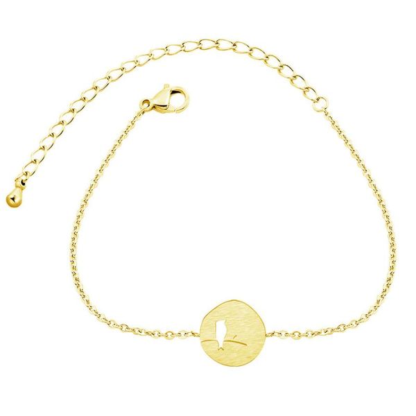 

charm bracelets icftzwe 10pcs stainless steel bracelet bird on a branch gold for women bridesmaid gift bijoux femme, Golden;silver