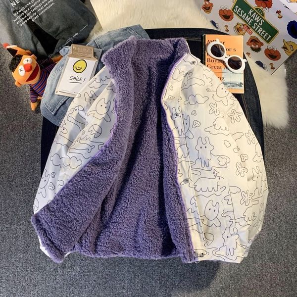 

privathinker 2021 men's autumn winter new jackets korean streetwear thicken warm couple coats graphic printed male fashion clothing g64, Black;brown