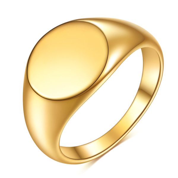 

women gift gold plated smooth stainless steel ring for sale accept custom logo, Silver