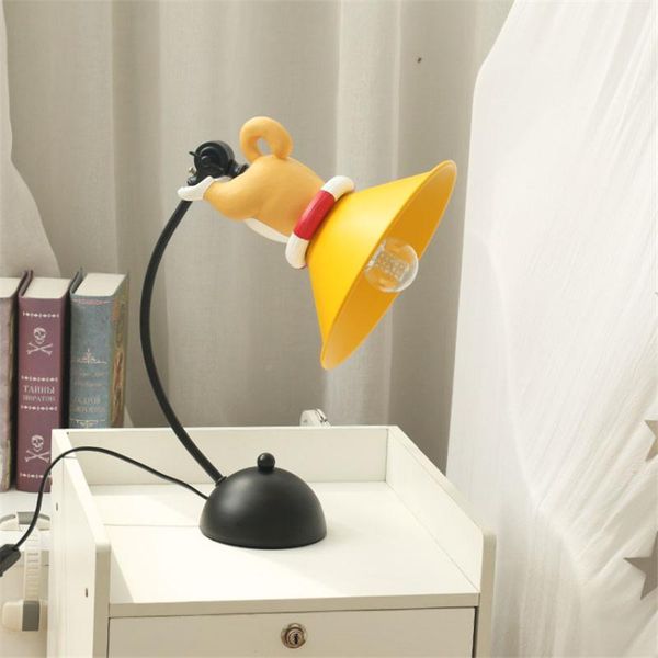 

table lamps nordic children's room cartoon study reading lamp girl boy modern bedroom bedside cute light kid lighting