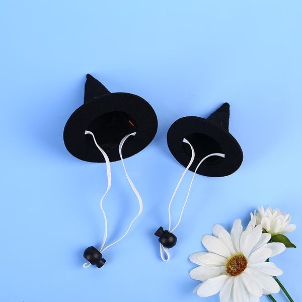 

new pet toys with elastic adjustment halloween wizard hat magic hat cat products