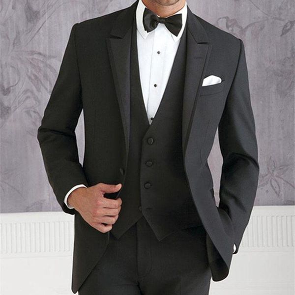 

men's suits & blazers 2021 custme made black men terno slim fit fashion wedding party prom man suit tuxedos jacket+pants+vest, White;black