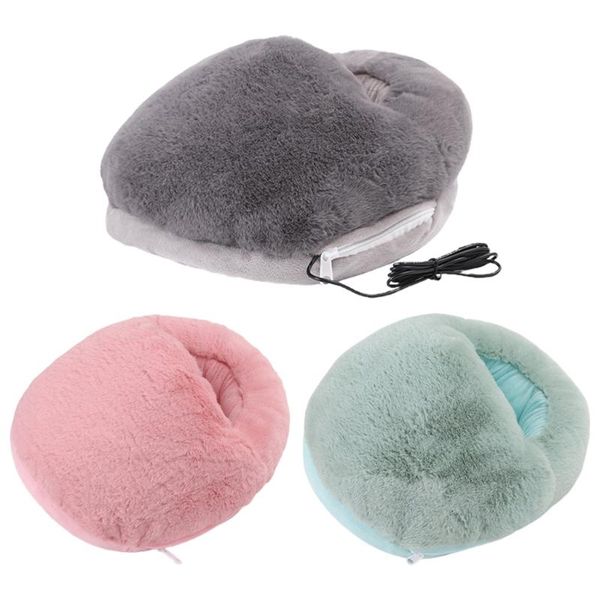 

portable usb electric soft warm foot warmer washable cosy heated footwarmer