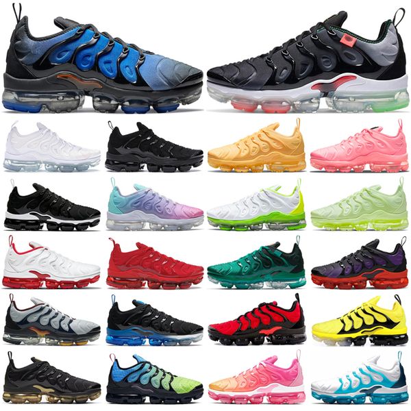 

2022 tn plus running shoes men women triple black white knicks atlanta voltage purple grape pure platinum mens trainers outdoor sports sneak
