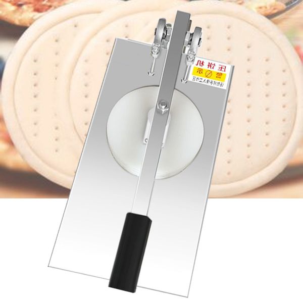 Máquina de aço inoxidável manual comercial de 240mm de 240mm Máquina de prensa de prensa de massa para fazer ferramentas de mão de pastelaria de pizza