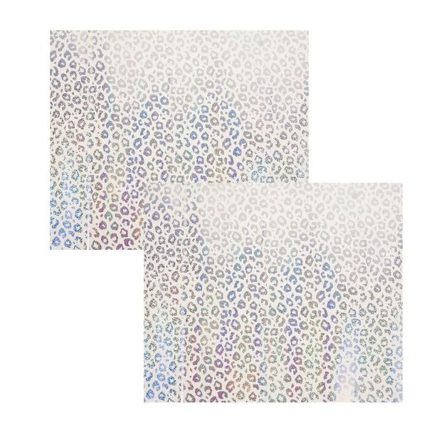 

window stickers 2 pcs leopard prints heat transfer films practical engraving