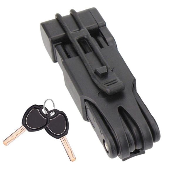 

bike locks q1ff folding bicycle lock mtb road anti-theft steel anti-hydraulic shear