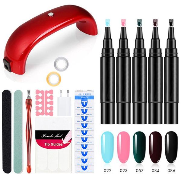 

nail art kits gel polish set uv led lamp dryer with kit soak off