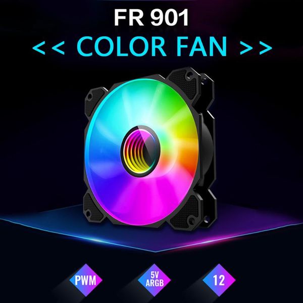 

120mm pc case cooling fan for deskchassis cpu argb radiator heatsink video graphics card water cooler radiator