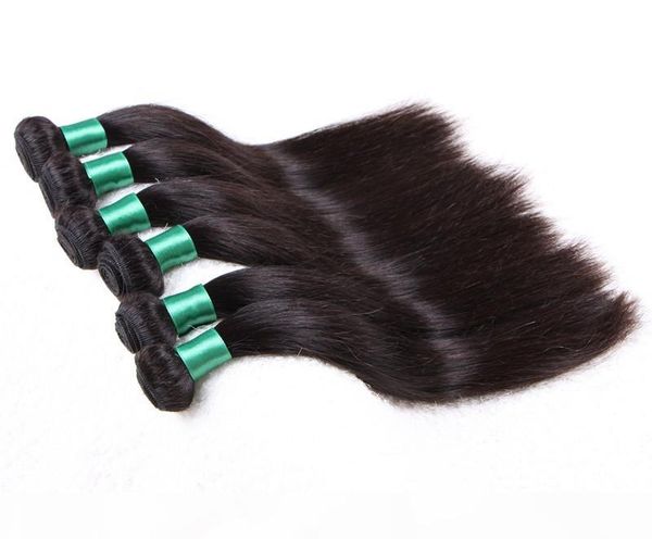 

elibess grade 6a--100% human brazilian hair silk straight hair weft 100g piece & 3pcs lot, Black