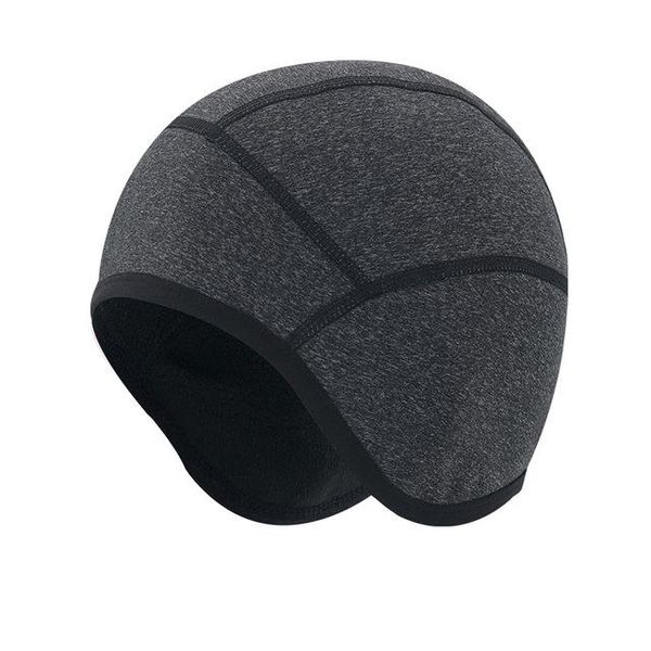 

winter bike hat ear warm bicycle cycling cap plush outdoor sport ski head warmer helmet windproof gorro riding headwear ed50qm, Black