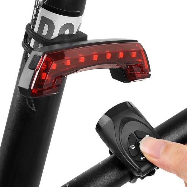 

bike lights usb rechargeable bicycle light wireless smart remote control turn signal tail horn led lamp accessories