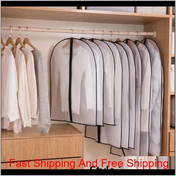 

clothes dustproof cover garment organizer suit dress jacket clothes protector pouch clear waterproof zipper travel qylggg bdebaby