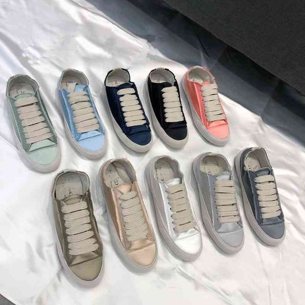 

spanish minority silk flat suein genuine leather korean lace up net red casual shoes, Black