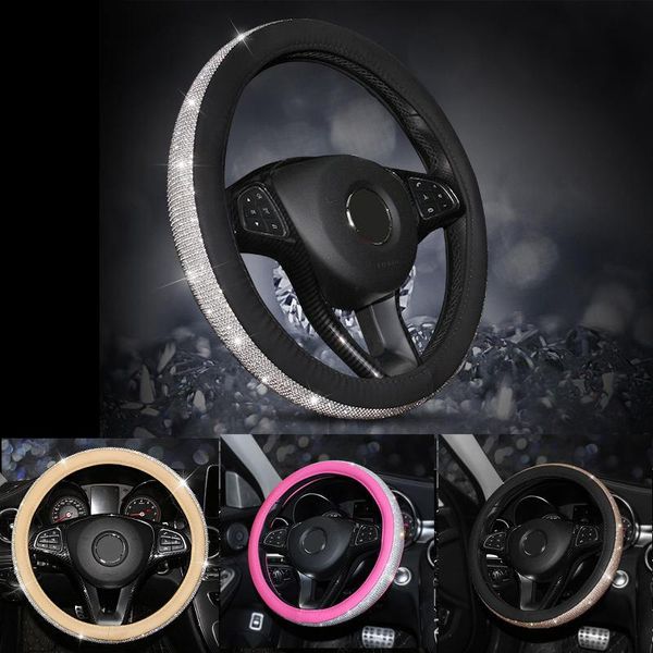 

steering wheel covers diamond nice leather cover